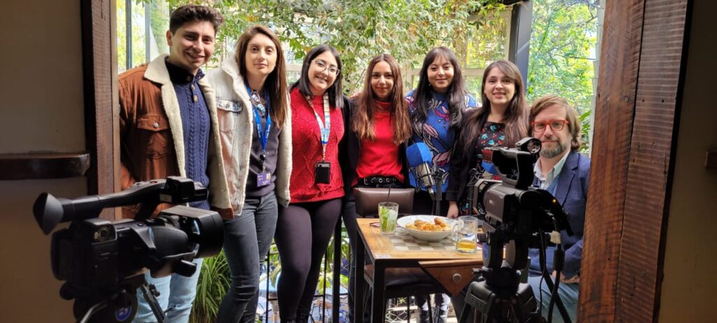 Equipo de la primera grabación de Campus Valdivia 